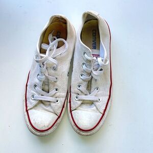 Converse Allstar White‎ Canvas Low Top Sneakers Women's Size 6